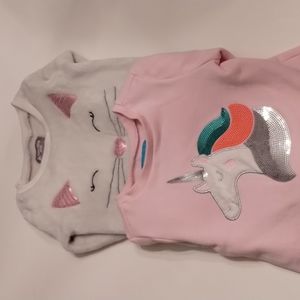 2 Lightning Bug Sweatshirts 😸 & 🦄